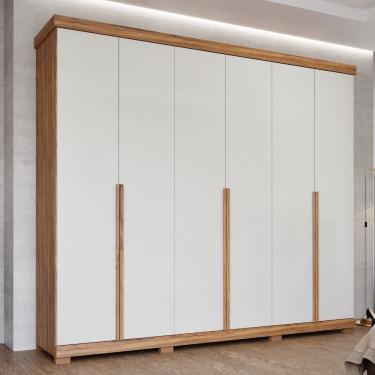 Imagem de Guarda Roupa Casal com Pés 6 Portas 100 MDF Guarapari Panan