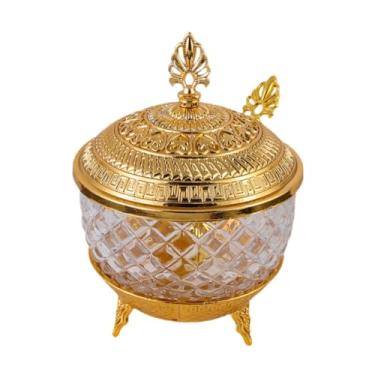 Imagem de Bothyi açucareiro com tampa, pote decorativo europeu com colher, pote de tempero, recipiente para armazenamento de alimentos para casamento, evento,