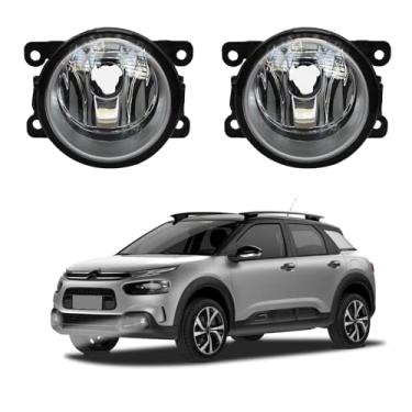 Imagem de Par Farol de Milha para C4 Cactus 2018 a 2024 Farolete Auxiliar Neblina