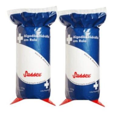 Imagem de Algodão Hidrófilo Em Rolo 500 Gramas Sussex - 02 Unidades