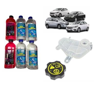Imagem de Kit Aditivo + Agua Reservatório Radiador Onix Cobalt Prisma - Gm