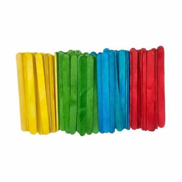 Imagem de Palito de Sorvete Colorido 300 Unidades Theoto