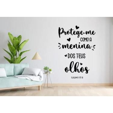 Imagem de Adesivo De Parede Salmo 17:8 - Lojinha Da Luc Adesivos