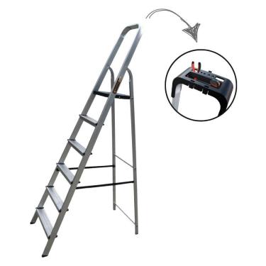 Imagem de Escada de Alumínio Doméstica com 6 Degraus ESC0026 BOTAFOGO