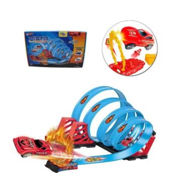 Imagem de Pista Corrida Grande Hot Well 4 Loop 360 Carrinho Incluso