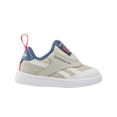 Imagem de Reebok Tênis masculino infantil Club C Revenge sem cadarço, Bege esportivo/sombra/vermelho energético, 6.5 Infant