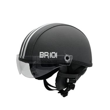 Imagem de Capacete Coquinho Scooter Elétrica Bike Skate Patinete BR 101 Premium Viseira Cristal (Grafite, G - VESTE 59/60)