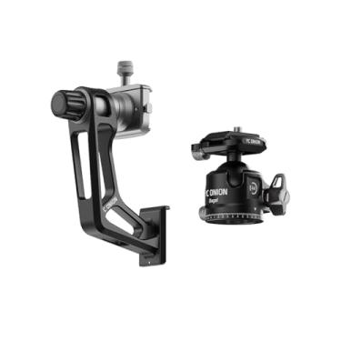 Imagem de Litchi GH38 Cabeça de cardan e cabeça esférica BC44 de 44 mm, placa de liberação rápida, base panorâmica de 360°, centro de gravidade baixo, para câmeras DSLR, carga útil de segurança de 22 lb