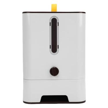 Imagem de Haofy Alimentador de Gato Automático Distribuidor de Alimentos para Animais de Estimação Alimentador de Cães de Grande Capacidade Com Tecnologia de Vedação para Viagens Ao Ar Livre Em (Marrom escuro)