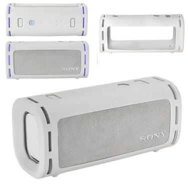 Imagem de Ferbao Capa de silicone para Sony ULT Field 5, capa protetora para acessórios de alto-falante Sony ULT Field 5 (branca)