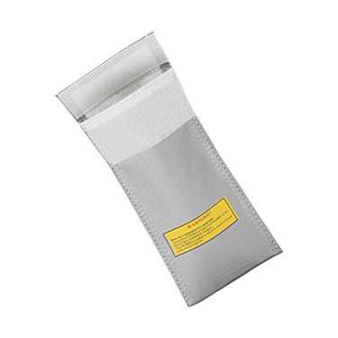 Imagem de Zerodis Bolsa de Bateria LIPO Acessórios Seguros da Bolsa de Armazenamento de Lítio 10x20cm para Bateria de Aeronaves Com Drone e Rc de de de de Explosão à Prova de Incêndio Modelos de Caixa de