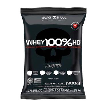 Imagem de Whey 100% Hd Black Skull Baunilha Refil 900G