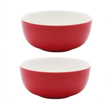 Imagem de 2 peças - tigela de macarrão vermelho requintada resistente a altas temperaturas para uso doméstico personalidade fresca - sorte strike