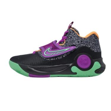 Imagem de Nike T nis de basquete masculino Trey 5 X, Preto/roxo v vido - creme p ssego, 11.5