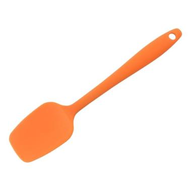 Imagem de Espátula raspadora de silicone em forma de T, espátula de colher, espátula de silicone, ferramenta de cozimento versátil, ferramenta de mistura para cozinha doméstica (laranja)