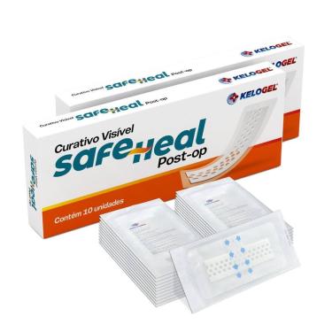 Imagem de Curativo Visível Safe Heal Post-Op 10X20  5X15  20Un Kelogel