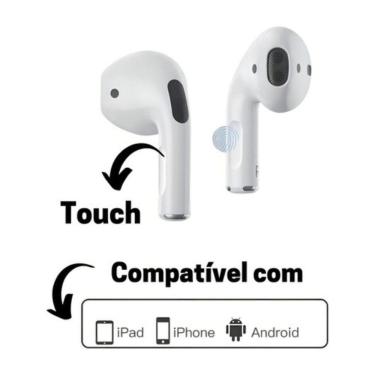 Imagem de Fone De Ouvido Branco Wireless Para Moto G34