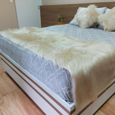 Imagem de Peseira Manta Pelucia Pelo Alto Para Cama  Queen - 2,00 X 0,60 m - S D