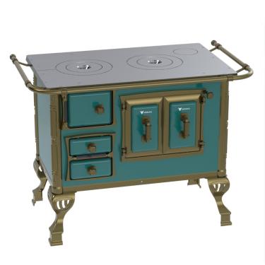 Imagem de Fogao a Lenha Venax n 1 Colonial Turquesa SD