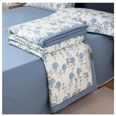 Imagem de Colcha térmica leve de verão, edredom leve de verão colcha macia, edredom térmico, colcha lavável cobertor acolchoado para todas as estações