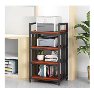 Imagem de Carrinho de impressora móvel resistente com gaveta de armazenamento embaixo da mesa com rodinhas para impressoras a laser, uso no escritório, suporte de chão sobre rodas