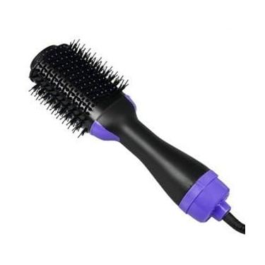 Imagem de Escova Secadora 110 Alisador Elétrica Escova de ar quente Modeladores de cabelo Com 3 Em1 (Roxo,110V)