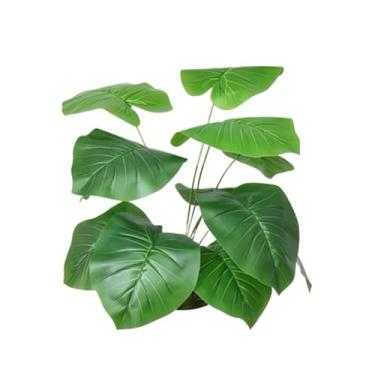 Imagem de Planta Artificial Com 12 Folhas – Para DecoraçãO DoméStica, Realista E Sem ManutençãO(W060)