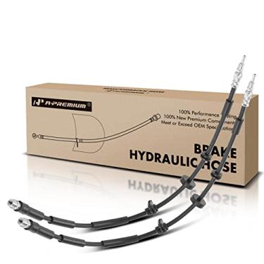 Imagem de A-Premium Mangueiras hidráulicas de freio dianteiro compatíveis com modelos selecionados BMW - 528i, 528i xDrive, 530e, 530i, 535d, 535i, 640i, 640i Gran Coupe, 650i, 740i, 750i, 760Li, ActiveHybrid 5