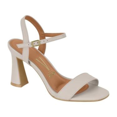 Imagem de Sandália Feminina Vizzano Salto Taça Básica Preta Tira Única e Confortável