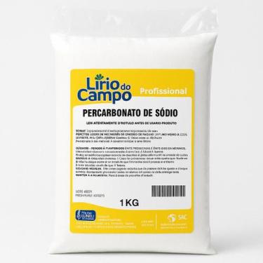 Imagem de Percarbonato de Sódio Lírio do Campo Profissional 1KG - Clareador e Re