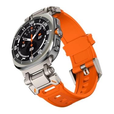 Imagem de FUKUZL Pulseira de borracha para Samsung Galaxy Ultra 47 mm Pulseira de silicone macio para Galaxy 7 ULTRA 47 mm Pulseira Correa WatchBANDS, Watch7 ultra 47MM, Ágata