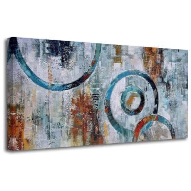 Imagem de Quadro Decorativo Geometrico e Moderno 101 x, ARJUN, Azul