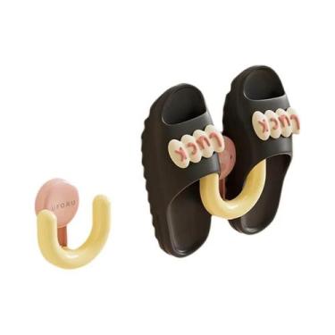 Imagem de Suporte De Parede Para Chinelos Estilo Dopamina, Montagem Sem Furos, D