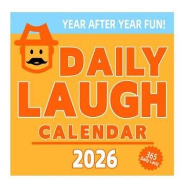 Imagem de Calendário de mesa de praia bem-humorado 2026 hilário trocadilho diário adulto engraçado calendários página por dia: 365 piadas frescas com espaço de memorando na parte de trás – calendário de mesa