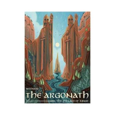 Imagem de Pôster Vintage Do Senhor Dos Anéis, Impressão Em Tela, Arte De Parede 