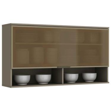 Imagem de Armário Aéreo Cozinha Modulado Connect 1 Prta C/vidro Duna - Henn