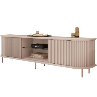 Imagem de Rack Para Sala de Estar TV 75 Pol Atlantis D05 Off White - Lyam Decor