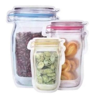 Imagem de Sacos Porta Alimentos Mantimentos Tempero Cozinha 3 Unidades