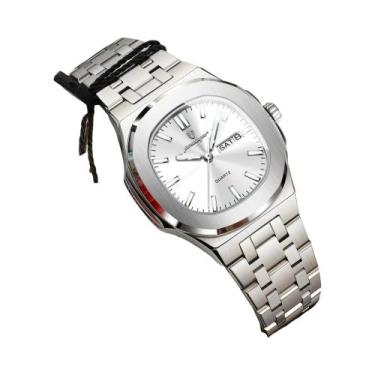 Imagem de Relógio De Quartzo Feminino Luminoso À Prova d'Água Em Aço Inoxidável,