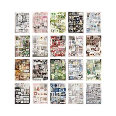 Imagem de Adesivos De Papelaria Japonesa Retrô Com Desenhos Animados, 20-30 Folh