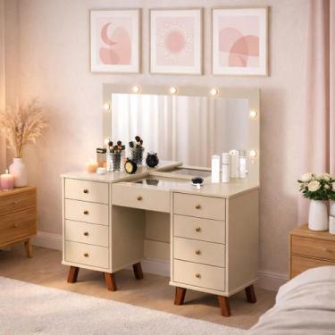 Imagem de Penteadeira Moderna e Sofisticada 100% MDF - Eloá - Patrimar