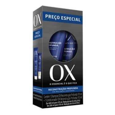 Imagem de OX Cosmeticos Reconstrução Profunda Kit – Shampoo 375ml + Condicionador 170ml Kit-Unissex