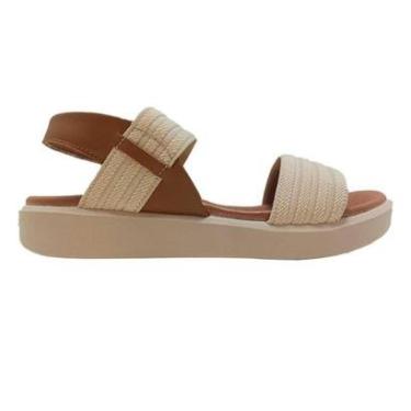 Imagem de Sandália Usaflex Feminina Confortável Tiras em Elástico Macia-Feminino