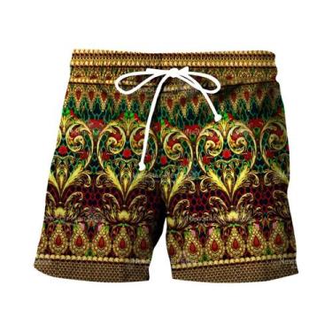 Imagem de Bermudas De Praia Masculinas De Secagem Rápida Para O Verão Com Estamp