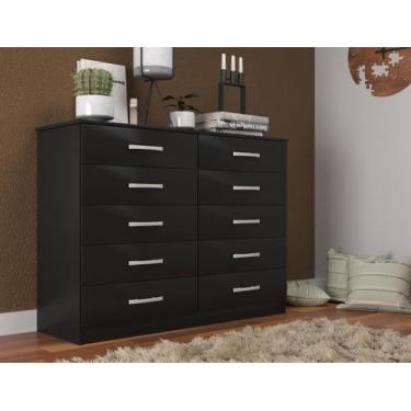 Imagem de Cômoda Austin 10 Gavetas 120cm Ampla Organizador Quarto - Evidencia Mo
