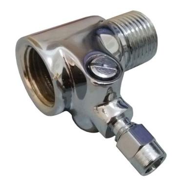 Imagem de Adaptador T Conexão 1/2" Com Registro P/ Torneira Purificador Água Fil