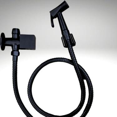 Imagem de Ducha higienica c/ derivacao c90 black matte jed banheiro preto fosco 