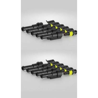 Imagem de Conector Selado 1 Via Automotivo Prova D'água 10 Peças - Congratulatio