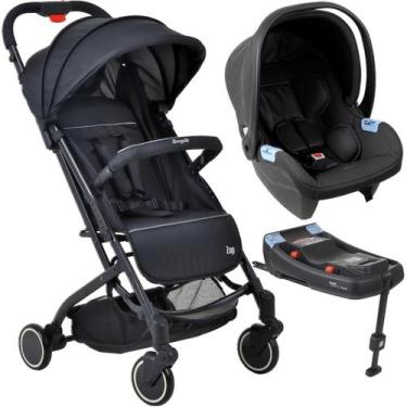 Imagem de Carrinho de Bebe Zap Burigotto Bebe Materna Base ISOFIX Black