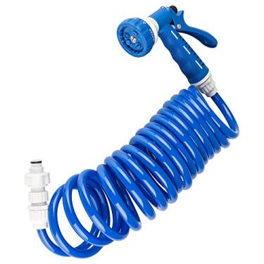Imagem de Dura Faucet DF-SA187-WT RV Exterior Quick Connect Pulverizador & Hose Kit - apenas compatível Marca conexão rápida Produtos (azul)
